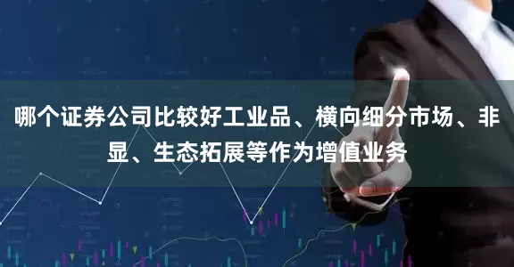 哪个证券公司比较好工业品、横向细分市场、非显、生态拓展等作为增值业务
